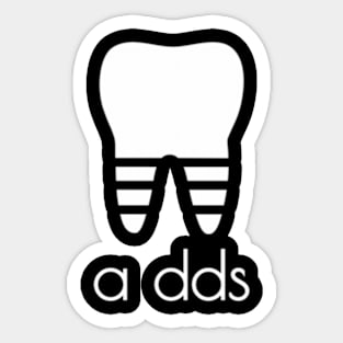 Dentist A Dds Dental Student Grad Pun Humor Sticker